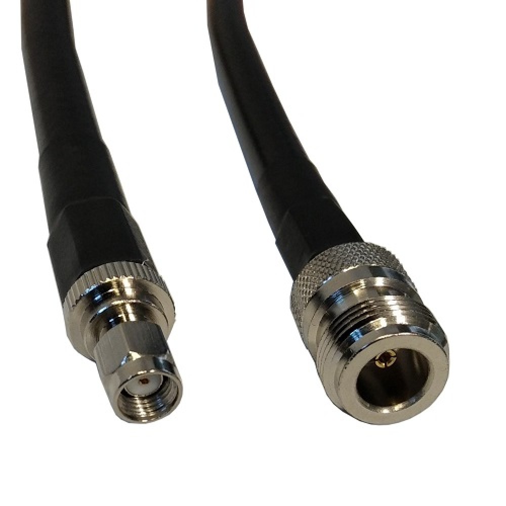 Cable LMR-400, 1m, N-female to RP-SMA-male